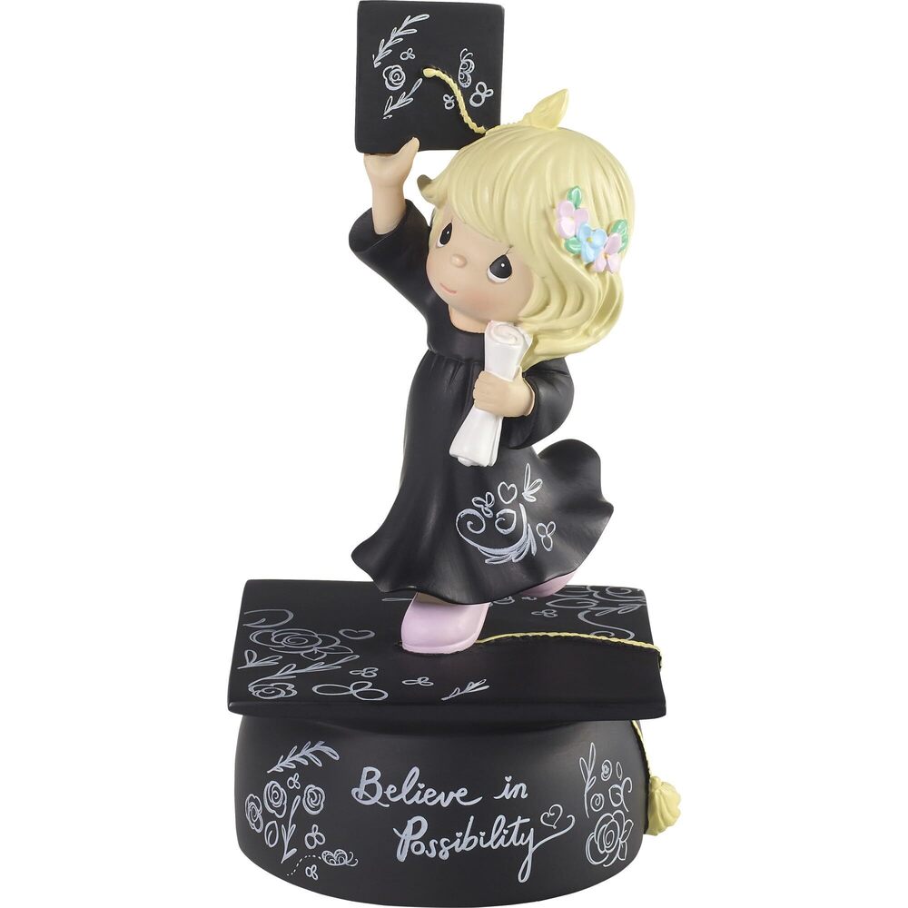 7739 193106 "Believe in Possibility Graduation Cap Musical Figurine